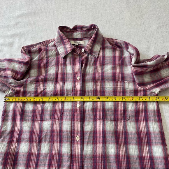 Madewell Ex-Boyfriend Shirt in Manhasset Plaid Size Small - Picture 9 of 9